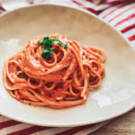 Nudeln mit Paprikasauce Pasta with roasted red pepper sauce