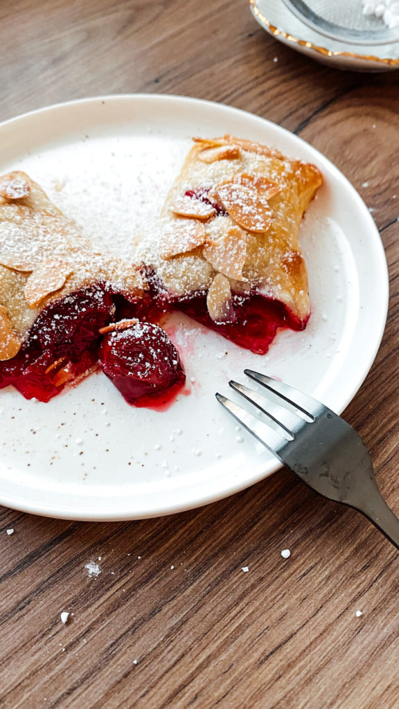 vegane Kirschtaschen vegan cherry pockets